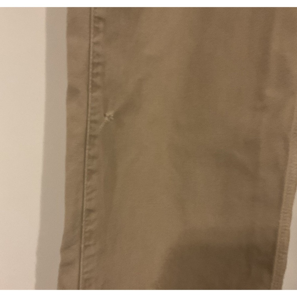 Carhartt Men's Dark Tan Khaki Carpenter Pants, Size 38 X 32 Relaxed Fit - Picture 9 of 11